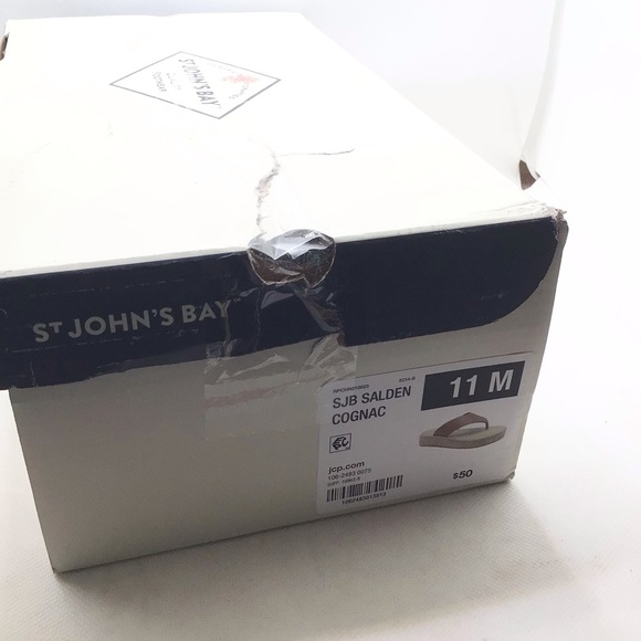 St. John's Bay Womens Brown Salden Flip-Flops Sandal Size 11 - Picture 10 of 10